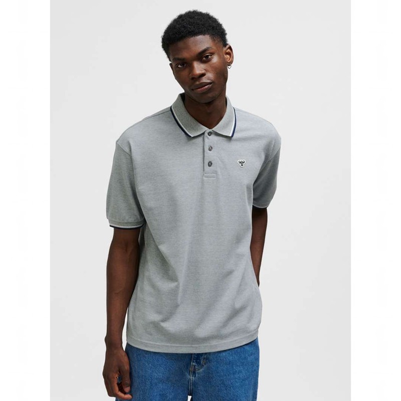 Hummel Loose Shirt S/S Bee Muške Polo Majice Sive | 921599-995