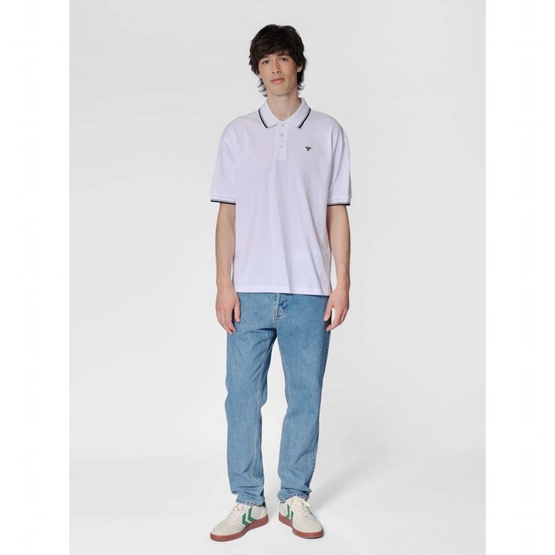 Hummel Loose Shirt S/S Bee Muške Polo Majice Bijele | 471744-439