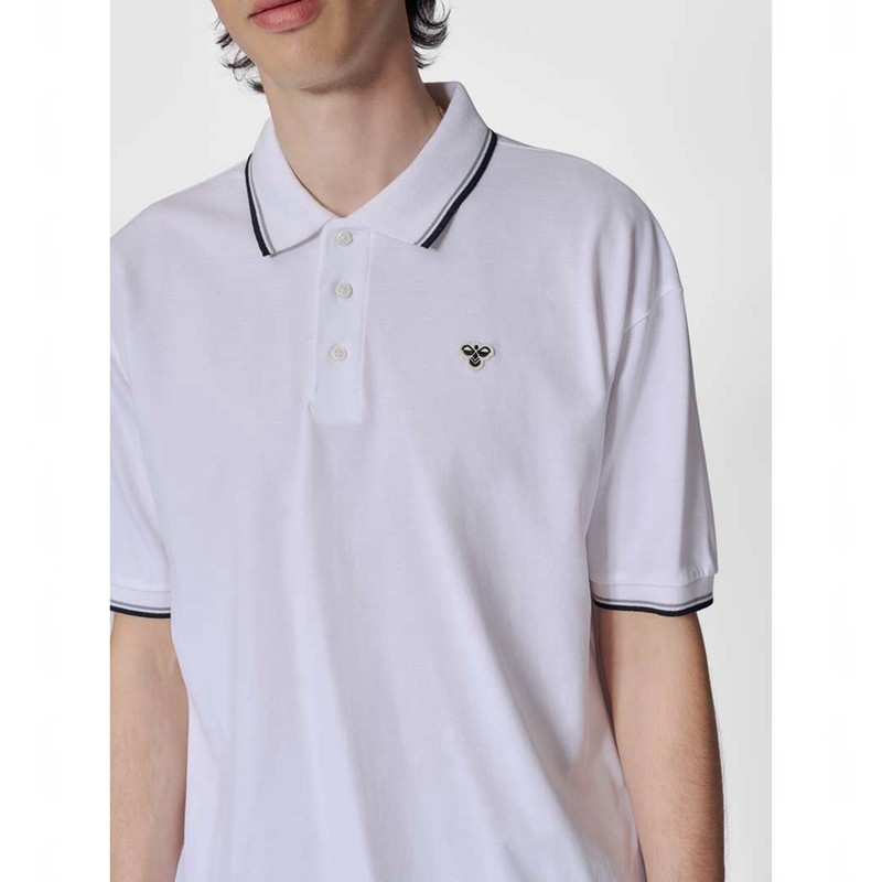 Hummel Loose Shirt S/S Bee Muške Polo Majice Bijele | 471744-439