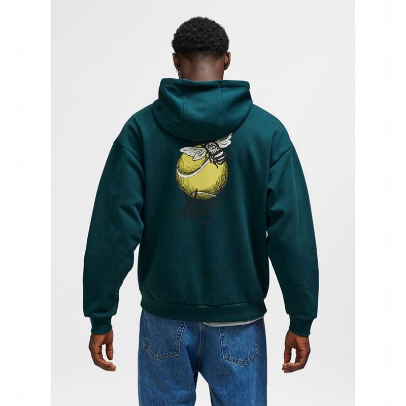 Hummel Loose Wrong Yellow Muške Majica s Kapuljačom Zelene | 914829-631