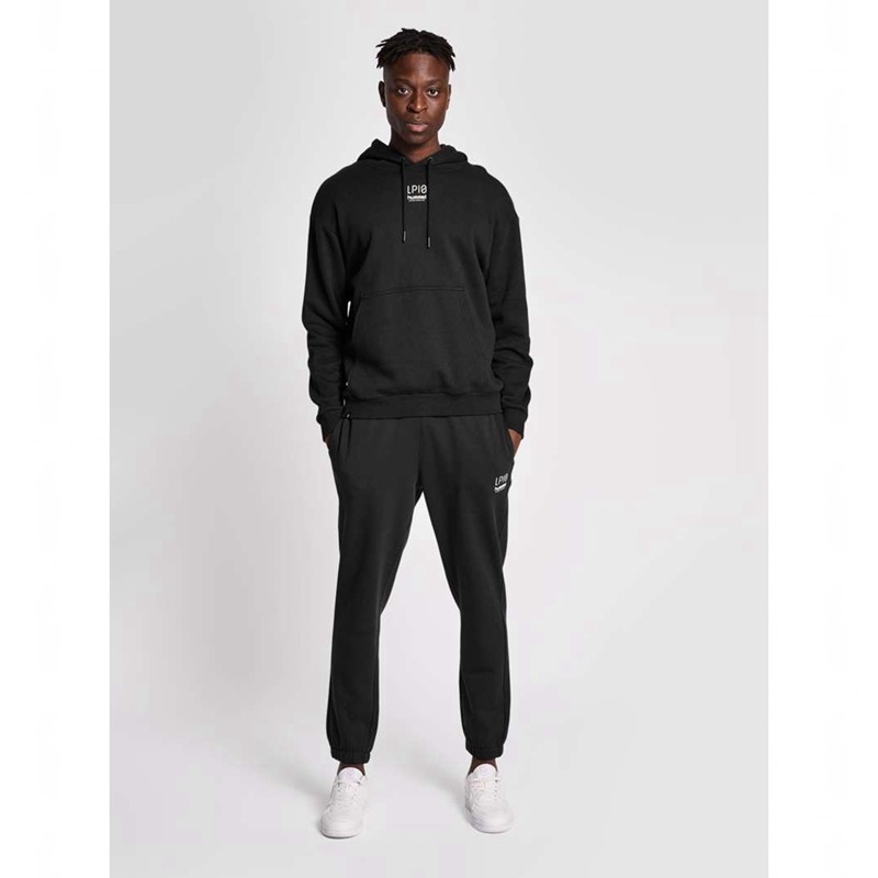 Hummel Lp10 Boxy Sweat Muške Majica s Kapuljačom Crne | 344676-963