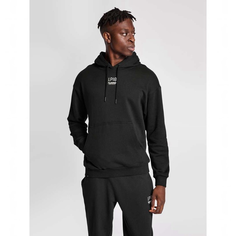 Hummel Lp10 Boxy Sweat Muške Majica s Kapuljačom Crne | 344676-963