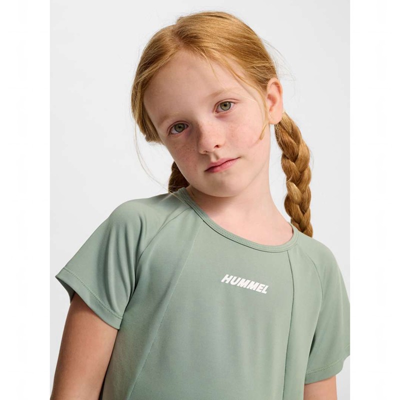 Hummel Luna Top S/S Dječje Tenisice Zelene | 461238-442