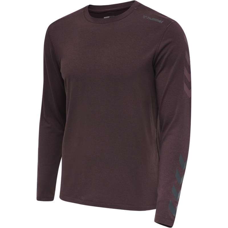 Hummel Mace Ls Muške Majice Bordo | 031609-425
