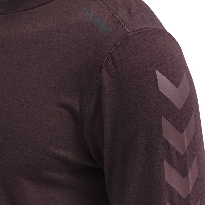 Hummel Mace Ls Muške Majice Bordo | 031609-425