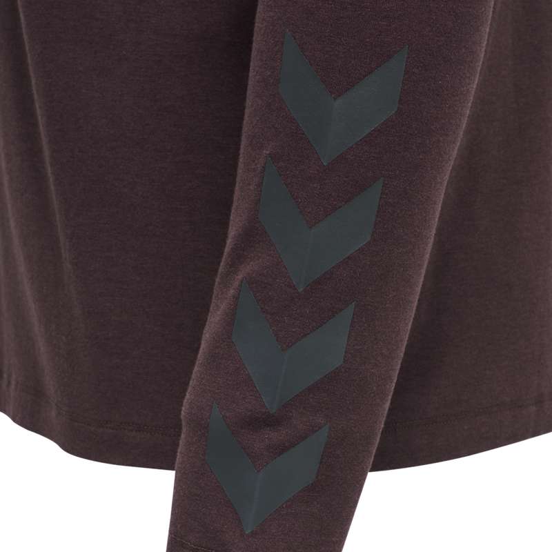 Hummel Mace Ls Muške Majice Bordo | 031609-425