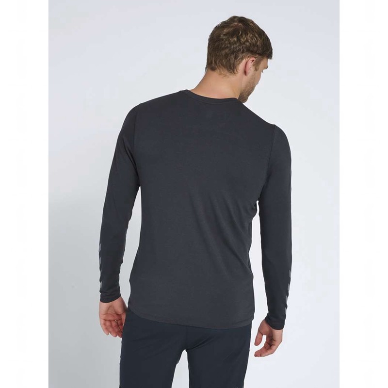 Hummel Mace Ls Muške Majice Crne | 946414-069