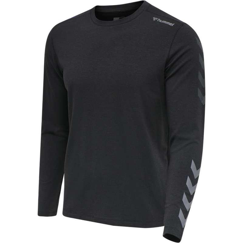 Hummel Mace Ls Muške Majice Crne | 946414-069