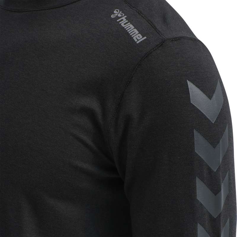 Hummel Mace Ls Muške Majice Crne | 946414-069
