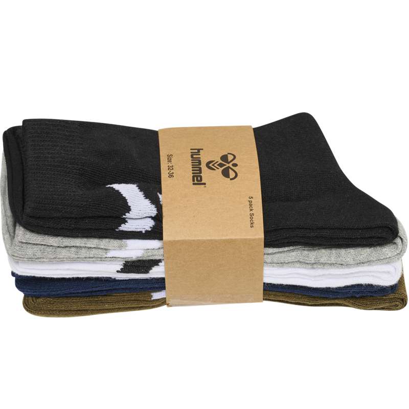 Hummel Make My Day 5-pack Dječje Čarape Maslinasto Zelene | 708577-990