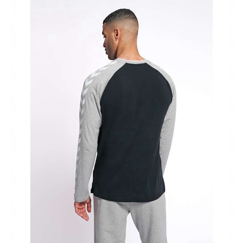 Hummel Mark L/S Muške Majice Crne | 732521-281