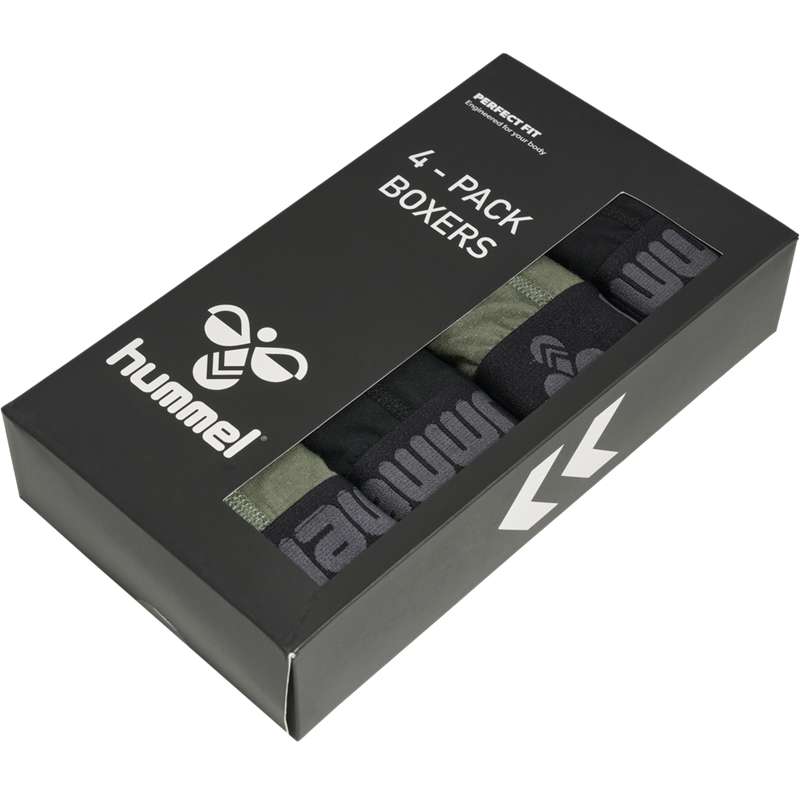 Hummel Marston 4-pack Muške Boxer Crne | 067709-870