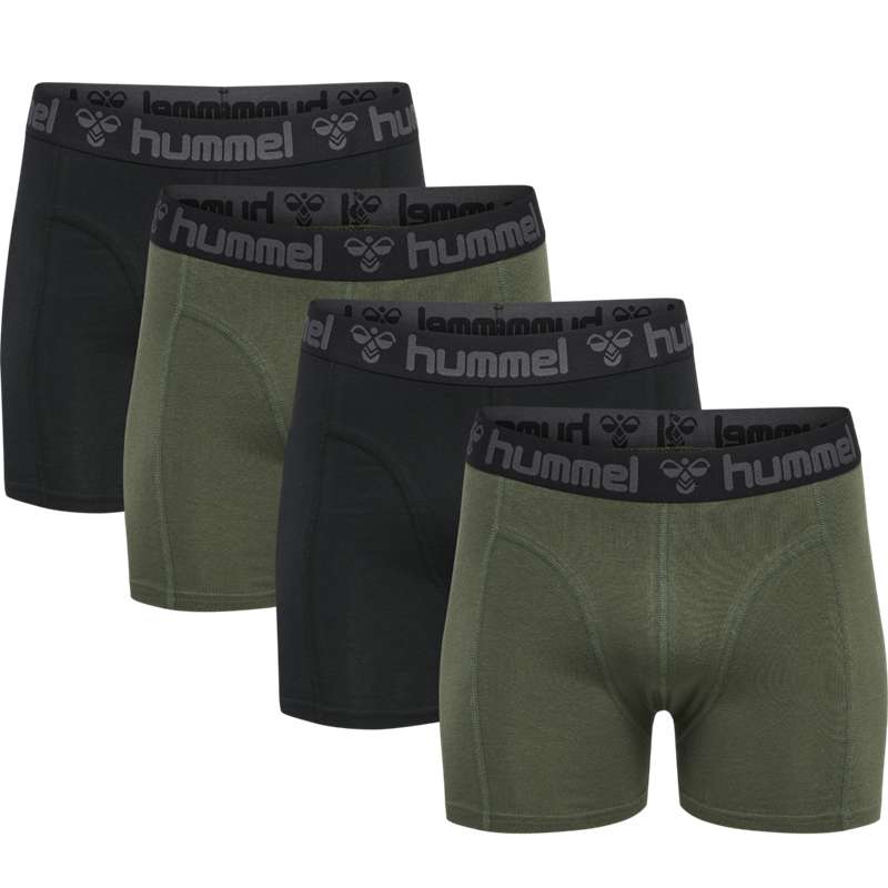 Hummel Marston 4-pack Muške Boxer Crne | 067709-870