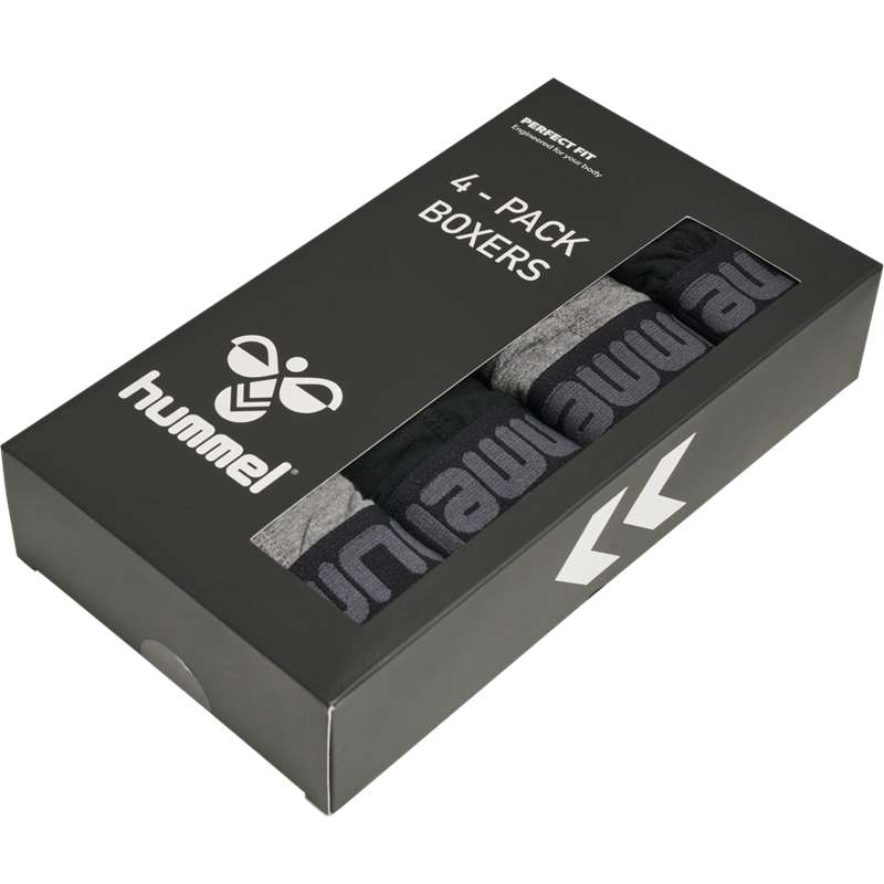 Hummel Marston 4-pack Muške Boxer Crne | 102088-631
