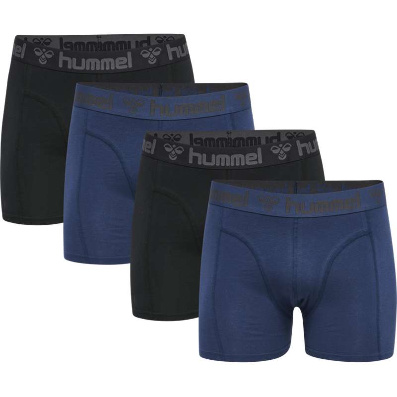 Hummel Marston 4-pack Muške Boxer Crne | 540141-898