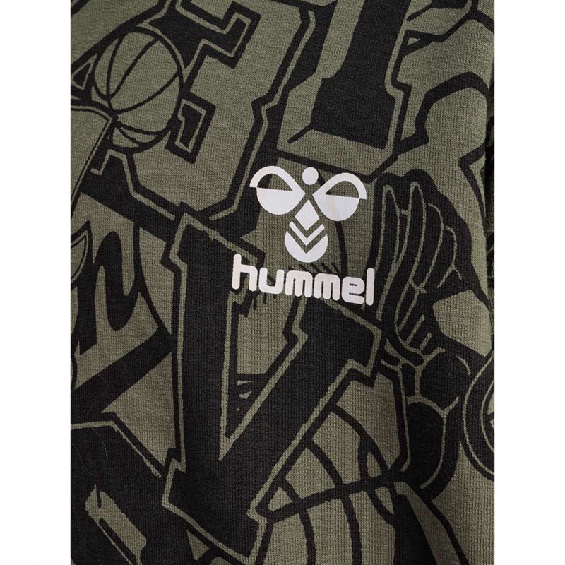Hummel Molt Dječje Majica s Kapuljačom Maslinasto Zelene | 218610-993