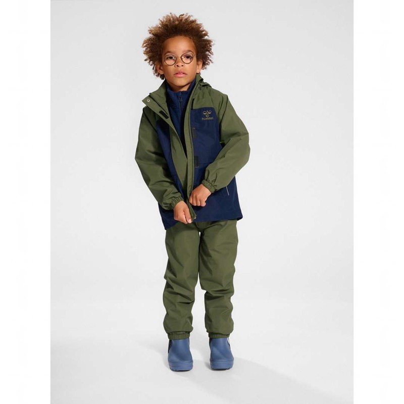 Hummel Monsun Tex Shell Dječje Jakne Maslinasto Zelene | 694850-025
