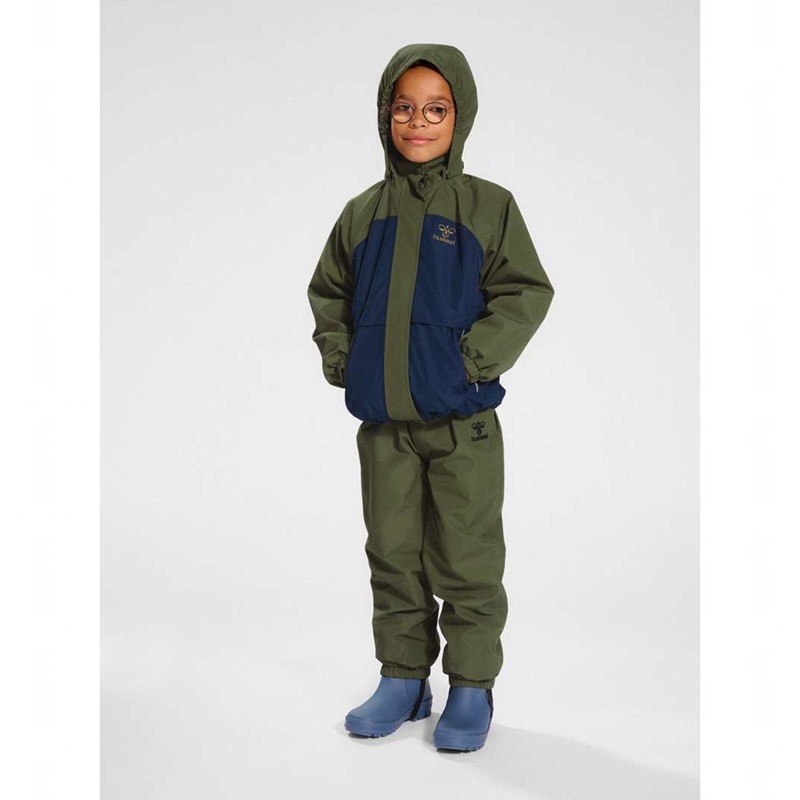 Hummel Monsun Tex Shell Dječje Jakne Maslinasto Zelene | 694850-025