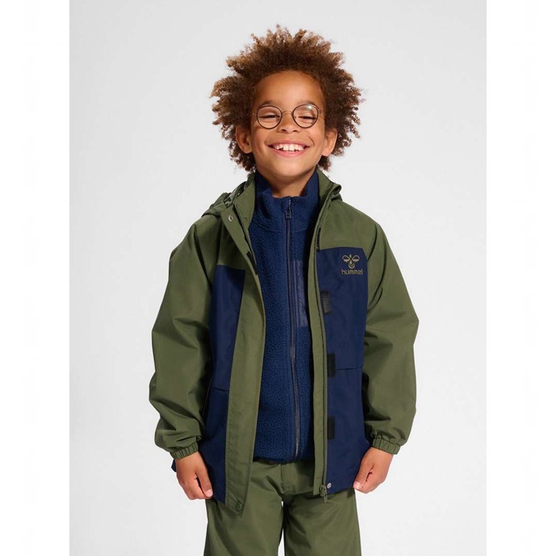 Hummel Monsun Tex Shell Dječje Jakne Maslinasto Zelene | 694850-025