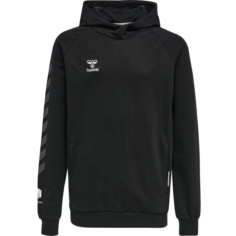 Hummel Move Grid Cotton Dječje Majica s Kapuljačom Crne | 767941-392