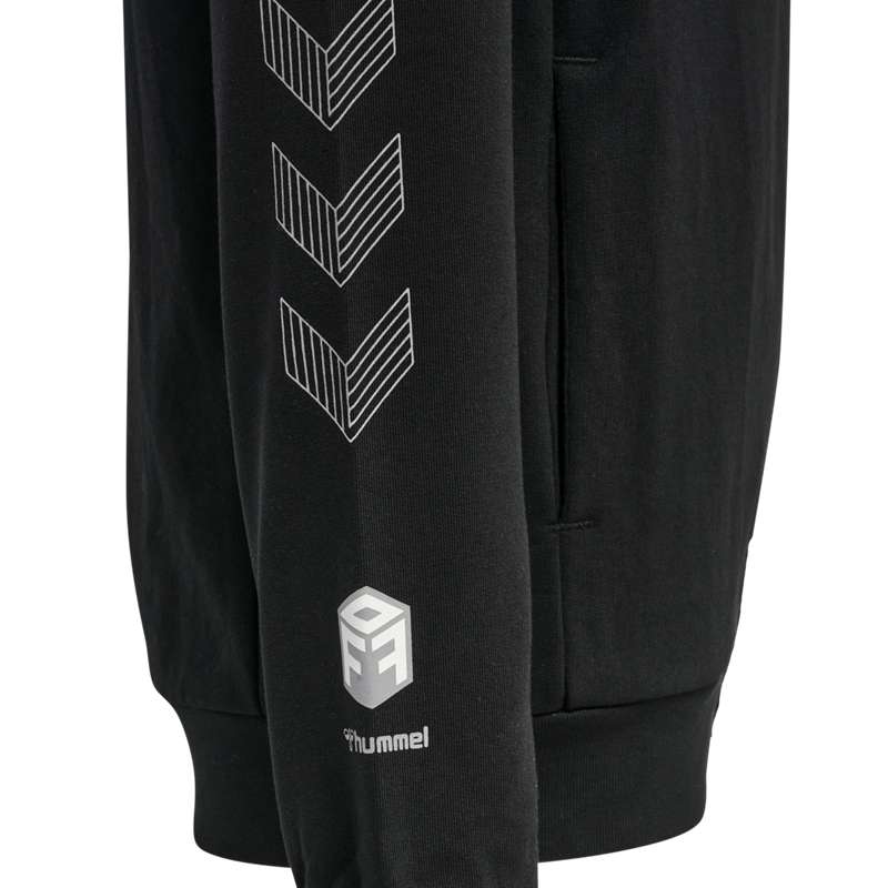Hummel Move Grid Cotton Dječje Majica s Kapuljačom Crne | 767941-392