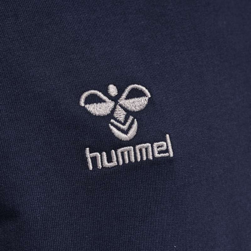 Hummel Move Grid Cotton Dječje Majica s Kapuljačom Tamnoplave | 045729-163