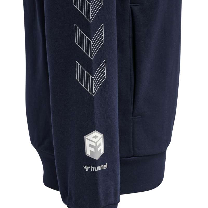 Hummel Move Grid Cotton Dječje Majica s Kapuljačom Tamnoplave | 045729-163
