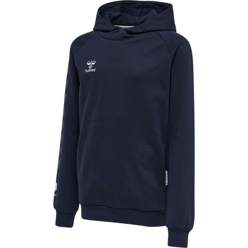 Hummel Move Grid Cotton Dječje Majica s Kapuljačom Tamnoplave | 045729-163