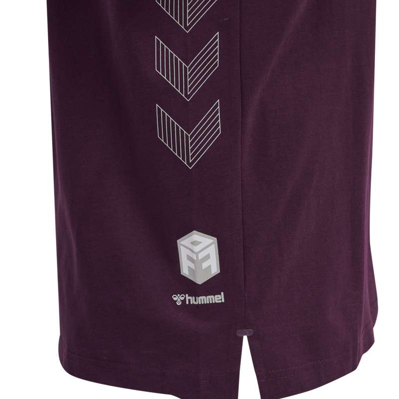 Hummel Move Grid Cotton S/S Muške Majice Bordo | 122797-299