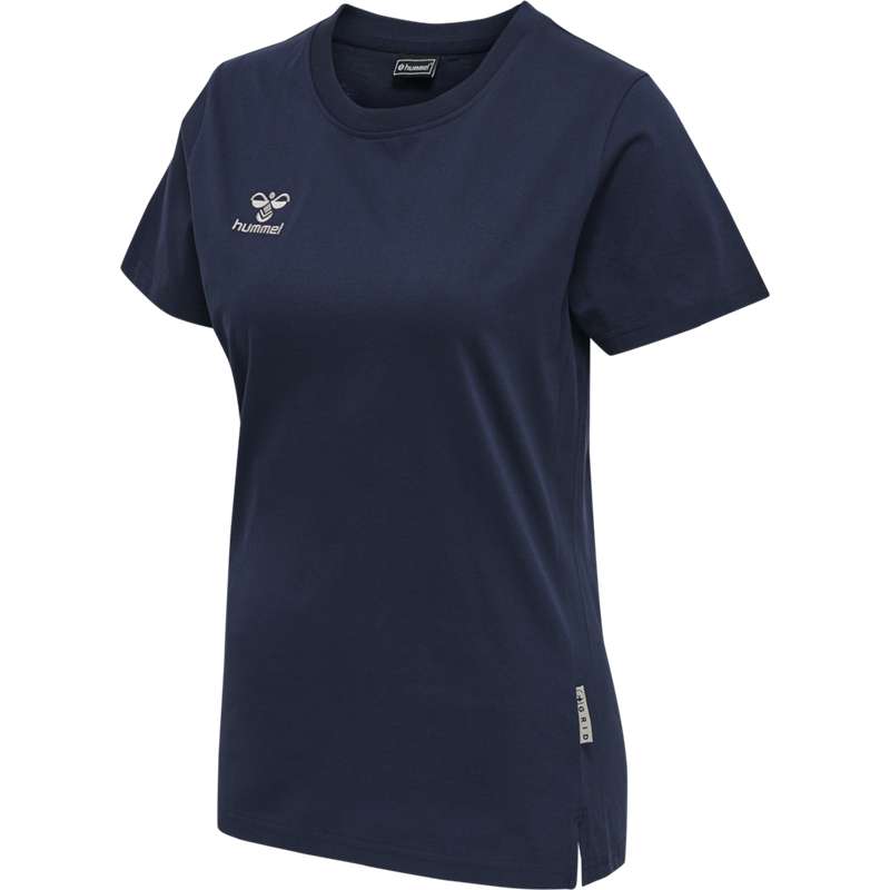 Hummel Move Grid Cotton S/S Wom Ženske Majice Tamnoplave | 119313-464