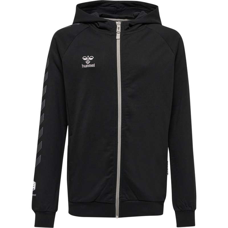 Hummel Move Grid Cotton Zip Dječje Majica s Kapuljačom Crne | 463327-389