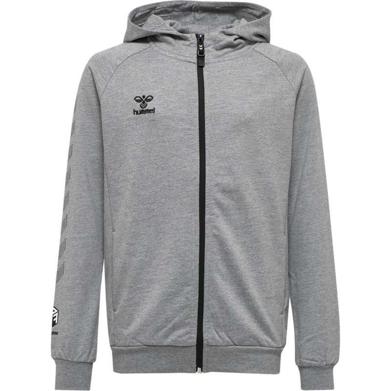 Hummel Move Grid Cotton Zip Dječje Majica s Kapuljačom Sive | 886841-849