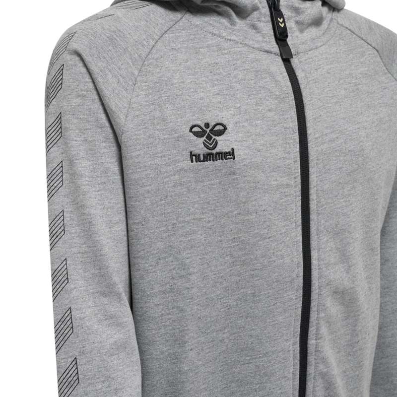 Hummel Move Grid Cotton Zip Dječje Majica s Kapuljačom Sive | 886841-849