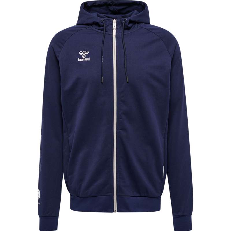 Hummel Move Grid Cotton Zip Muške Majica s Kapuljačom Tamnoplave | 480991-519