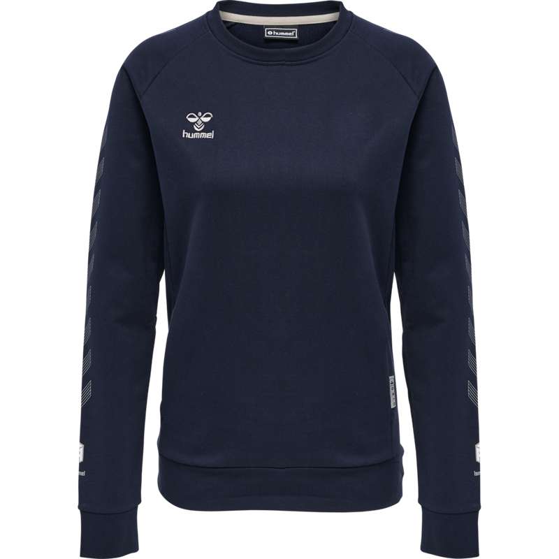 Hummel Move Grid Cotton Ženske Dukserice Tamnoplave | 277665-790