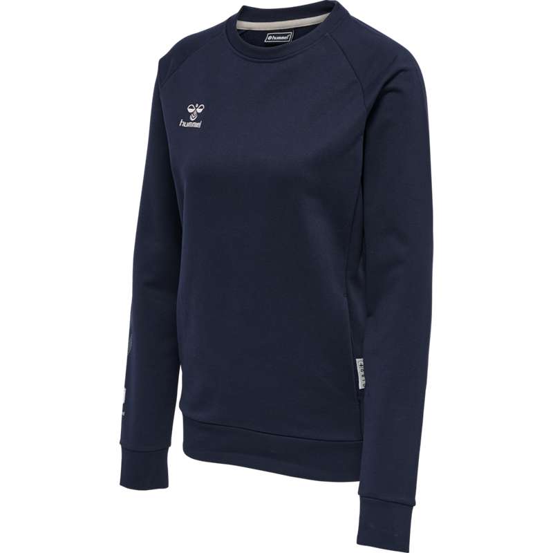 Hummel Move Grid Cotton Ženske Dukserice Tamnoplave | 277665-790