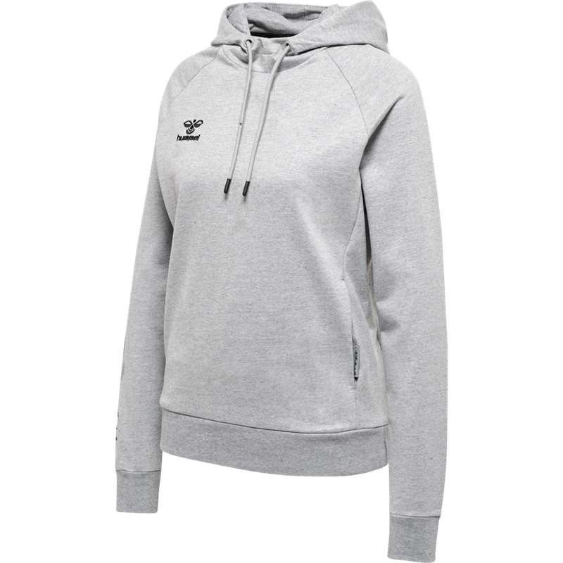 Hummel Move Grid Cotton Ženske Majica s Kapuljačom Sive | 302435-348