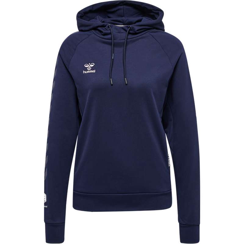 Hummel Move Grid Cotton Ženske Majica s Kapuljačom Tamnoplave | 439440-836