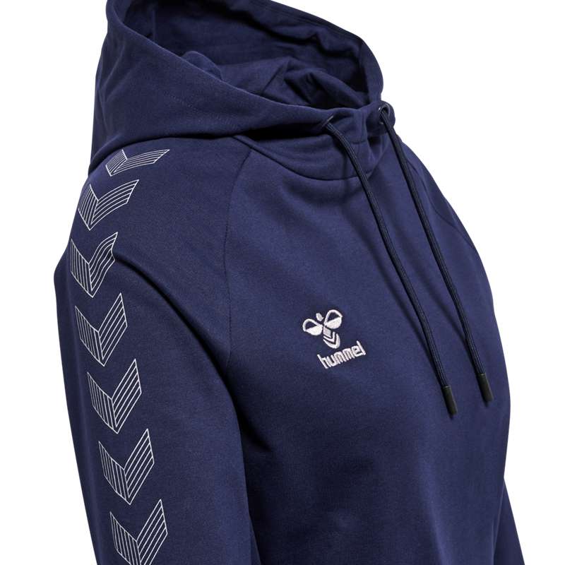 Hummel Move Grid Cotton Ženske Majica s Kapuljačom Tamnoplave | 439440-836
