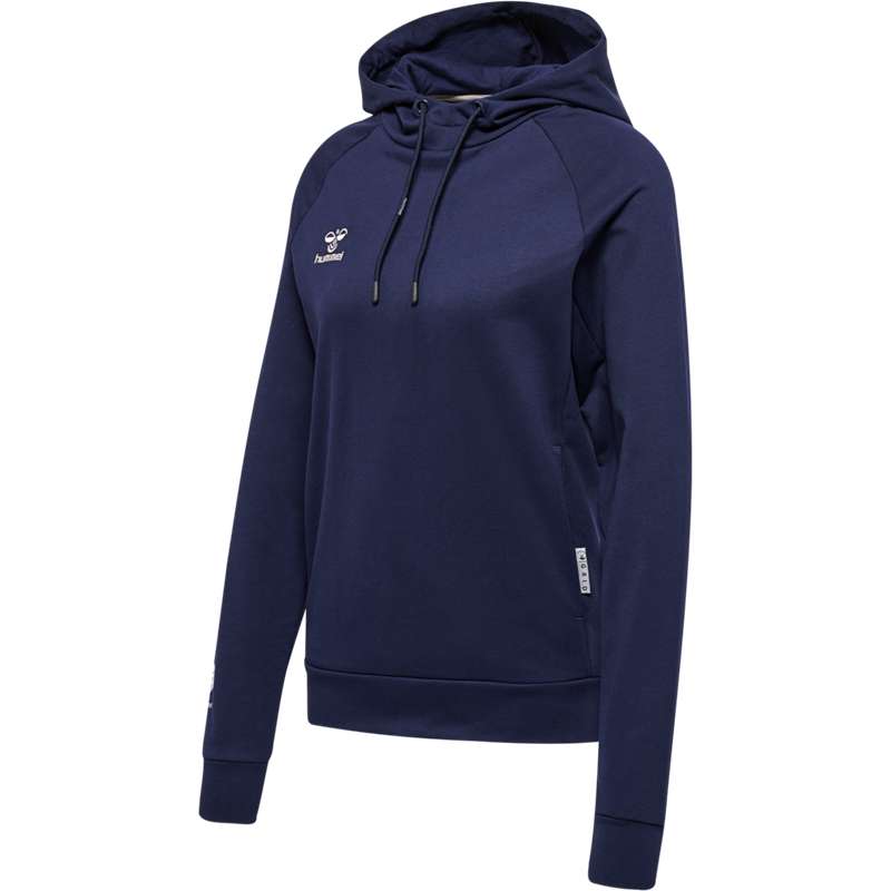 Hummel Move Grid Cotton Ženske Majica s Kapuljačom Tamnoplave | 439440-836