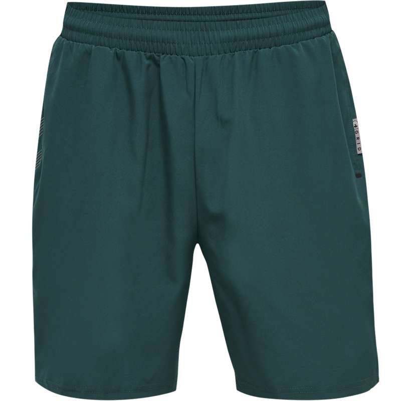 Hummel Move Grid Woven Muške Kratke Hlače Zelene | 235049-910