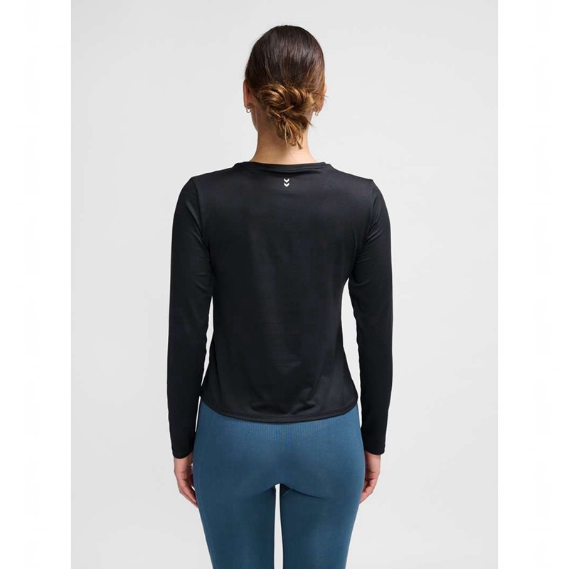 Hummel Mt Aura Mesh L/S Ženske Majice Crne | 834477-118