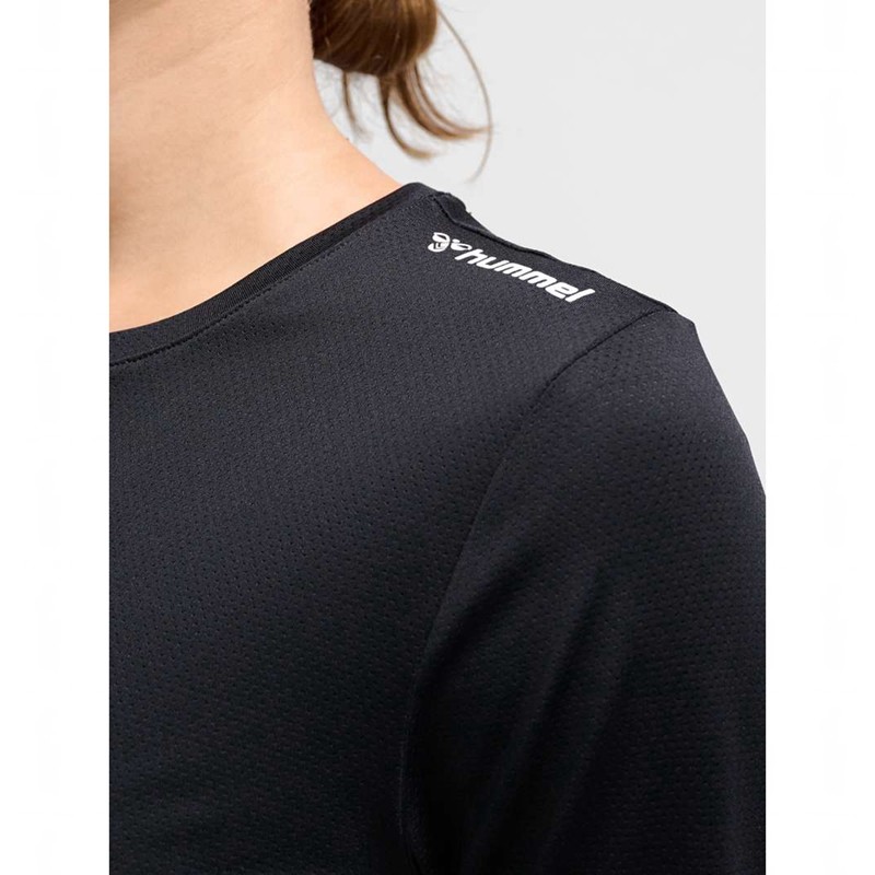 Hummel Mt Aura Mesh L/S Ženske Majice Crne | 834477-118