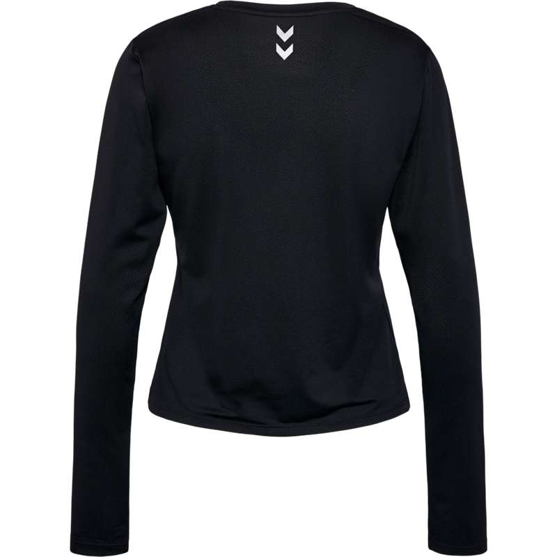Hummel Mt Aura Mesh L/S Ženske Majice Crne | 834477-118