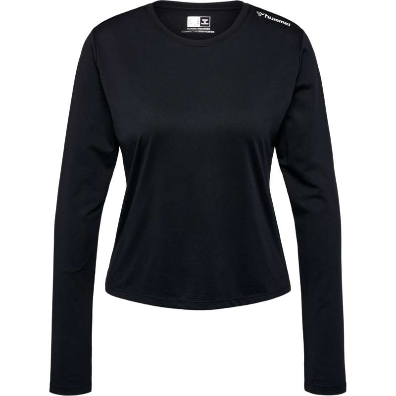 Hummel Mt Aura Mesh L/S Ženske Majice Crne | 834477-118