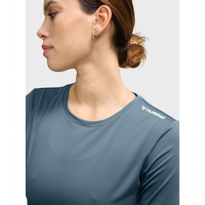Hummel Mt Aura Mesh L/S Ženske Majice Sive | 298596-286