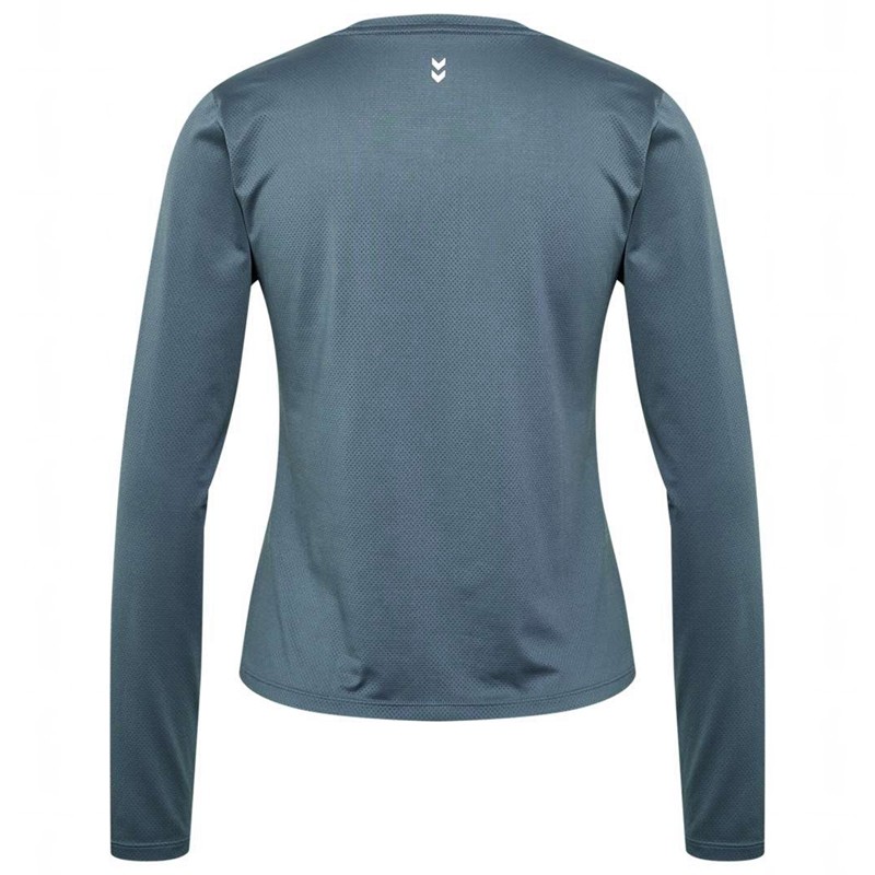 Hummel Mt Aura Mesh L/S Ženske Majice Sive | 298596-286