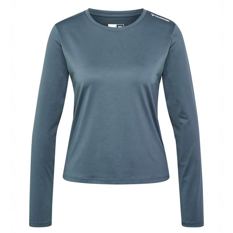 Hummel Mt Aura Mesh L/S Ženske Majice Sive | 298596-286
