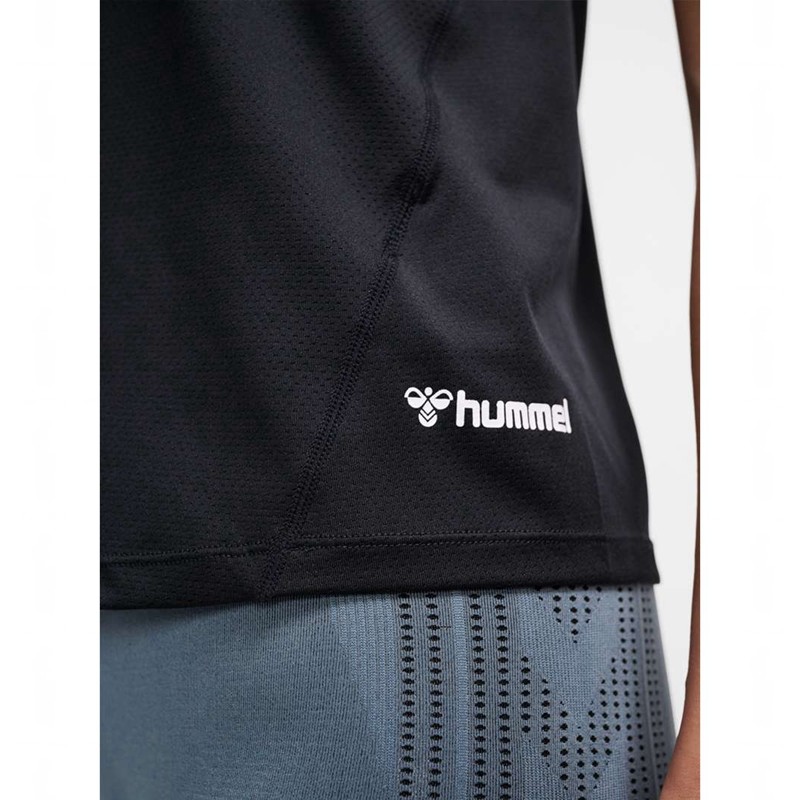 Hummel Mt Aura Mesh Ženske Majice Crne | 272938-365