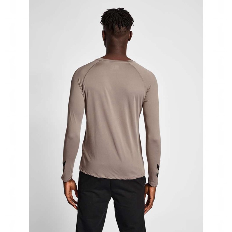 Hummel Mt Bow L/S Muške Majice Bež | 358227-688